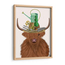 Sombrero De Vacas Y Jardineros De Las Tierras Altas - Fab Funky | Cuadro decorativo de Canvas Lab
