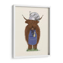 Chef De Vaca Highland - Fab Funky | Cuadro decorativo de Canvas Lab
