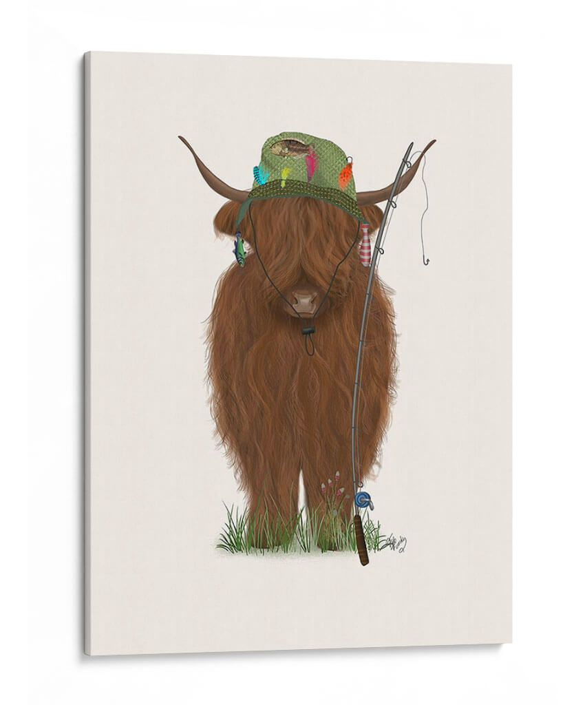 Pescador De Vacas De Montaña - Fab Funky | Cuadro decorativo de Canvas Lab