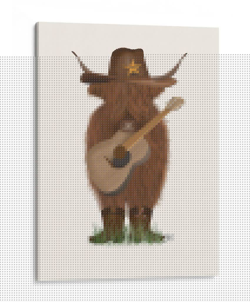 Vaquero De Vaca - Fab Funky | Cuadro decorativo de Canvas Lab