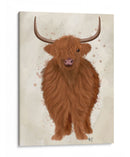 Vaca Highland 1, Llena - Fab Funky | Cuadro decorativo de Canvas Lab