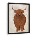 Vaca Highland 1, Llena - Fab Funky | Cuadro decorativo de Canvas Lab