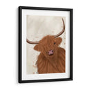Vaca Highland 1, Retrato - Fab Funky | Cuadro decorativo de Canvas Lab