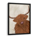 Vaca Highland 1, Retrato - Fab Funky | Cuadro decorativo de Canvas Lab