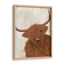Vaca Highland 1, Retrato - Fab Funky | Cuadro decorativo de Canvas Lab