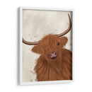 Vaca Highland 1, Retrato - Fab Funky | Cuadro decorativo de Canvas Lab