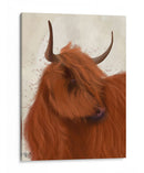 Highland Cow 2, Retrato - Fab Funky | Cuadro decorativo de Canvas Lab