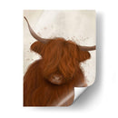 Vaca Highland 3, Retrato - Fab Funky | Cuadro decorativo de Canvas Lab