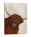 Vaca Highland 5, Retrato - Fab Funky | Cuadro decorativo de Canvas Lab