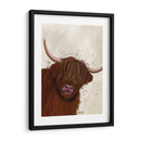 Vaca Highland 5, Retrato - Fab Funky | Cuadro decorativo de Canvas Lab