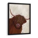Vaca Highland 5, Retrato - Fab Funky | Cuadro decorativo de Canvas Lab