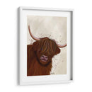 Vaca Highland 5, Retrato - Fab Funky | Cuadro decorativo de Canvas Lab