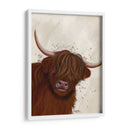 Vaca Highland 5, Retrato - Fab Funky | Cuadro decorativo de Canvas Lab