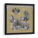 Livoris Feritas Lion Design, Cuadrado - Fab Funky | Cuadro decorativo de Canvas Lab