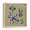 Livoris Feritas Lion Design, Cuadrado - Fab Funky | Cuadro decorativo de Canvas Lab