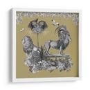 Livoris Feritas Lion Design, Cuadrado - Fab Funky | Cuadro decorativo de Canvas Lab