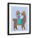 Llama Chinoiserie 1 - Fab Funky | Cuadro decorativo de Canvas Lab