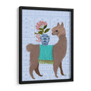 Llama Chinoiserie 1 - Fab Funky | Cuadro decorativo de Canvas Lab