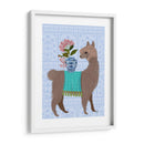 Llama Chinoiserie 1 - Fab Funky | Cuadro decorativo de Canvas Lab