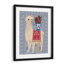 Llama Chinoiserie 2 - Fab Funky | Cuadro decorativo de Canvas Lab