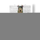 Llama Con Bufanda Púrpura, Impresión De Libro Completo - Fab Funky | Cuadro decorativo de Canvas Lab