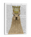 Llama Queen Book Print - Fab Funky | Cuadro decorativo de Canvas Lab
