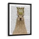 Llama Queen Book Print - Fab Funky | Cuadro decorativo de Canvas Lab