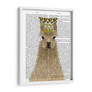 Llama Queen Book Print - Fab Funky | Cuadro decorativo de Canvas Lab