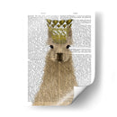 Llama Queen Book Print - Fab Funky | Cuadro decorativo de Canvas Lab