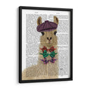 Llama Dapper Book Print - Fab Funky | Cuadro decorativo de Canvas Lab