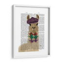 Llama Dapper Book Print - Fab Funky | Cuadro decorativo de Canvas Lab