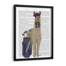Llama Golfing Book Print - Fab Funky | Cuadro decorativo de Canvas Lab