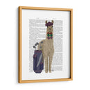 Llama Golfing Book Print - Fab Funky | Cuadro decorativo de Canvas Lab