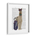 Llama Golfing Book Print - Fab Funky | Cuadro decorativo de Canvas Lab
