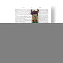 Llama Golfing Book Print - Fab Funky | Cuadro decorativo de Canvas Lab