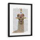Llama Ice Cream Hat Book Print - Fab Funky | Cuadro decorativo de Canvas Lab