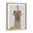 Llama Ice Cream Hat Book Print - Fab Funky | Cuadro decorativo de Canvas Lab