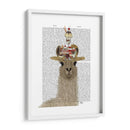 Llama Ice Cream Hat Book Print - Fab Funky | Cuadro decorativo de Canvas Lab