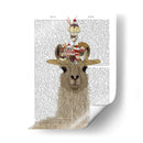 Llama Ice Cream Hat Book Print - Fab Funky | Cuadro decorativo de Canvas Lab