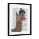 Llama Buhs, Retrato Libro Imprimir - Fab Funky | Cuadro decorativo de Canvas Lab