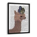 Llama Buhs, Retrato Libro Imprimir - Fab Funky | Cuadro decorativo de Canvas Lab