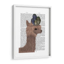 Llama Buhs, Retrato Libro Imprimir - Fab Funky | Cuadro decorativo de Canvas Lab