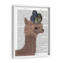 Llama Buhs, Retrato Libro Imprimir - Fab Funky | Cuadro decorativo de Canvas Lab