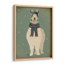 Llama Con Bufanda Púrpura, Lleno - Fab Funky | Cuadro decorativo de Canvas Lab