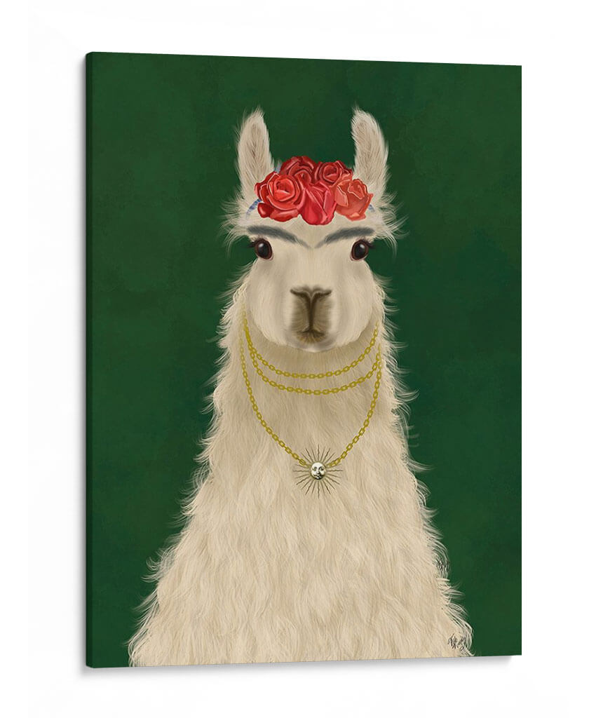 Llama F - Fab Funky | Cuadro decorativo de Canvas Lab