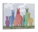 Familia Pastel Llama - Fab Funky | Cuadro decorativo de Canvas Lab