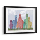 Familia Pastel Llama - Fab Funky | Cuadro decorativo de Canvas Lab