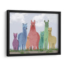 Familia Pastel Llama - Fab Funky | Cuadro decorativo de Canvas Lab
