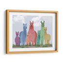 Familia Pastel Llama - Fab Funky | Cuadro decorativo de Canvas Lab