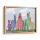 Familia Pastel Llama - Fab Funky | Cuadro decorativo de Canvas Lab